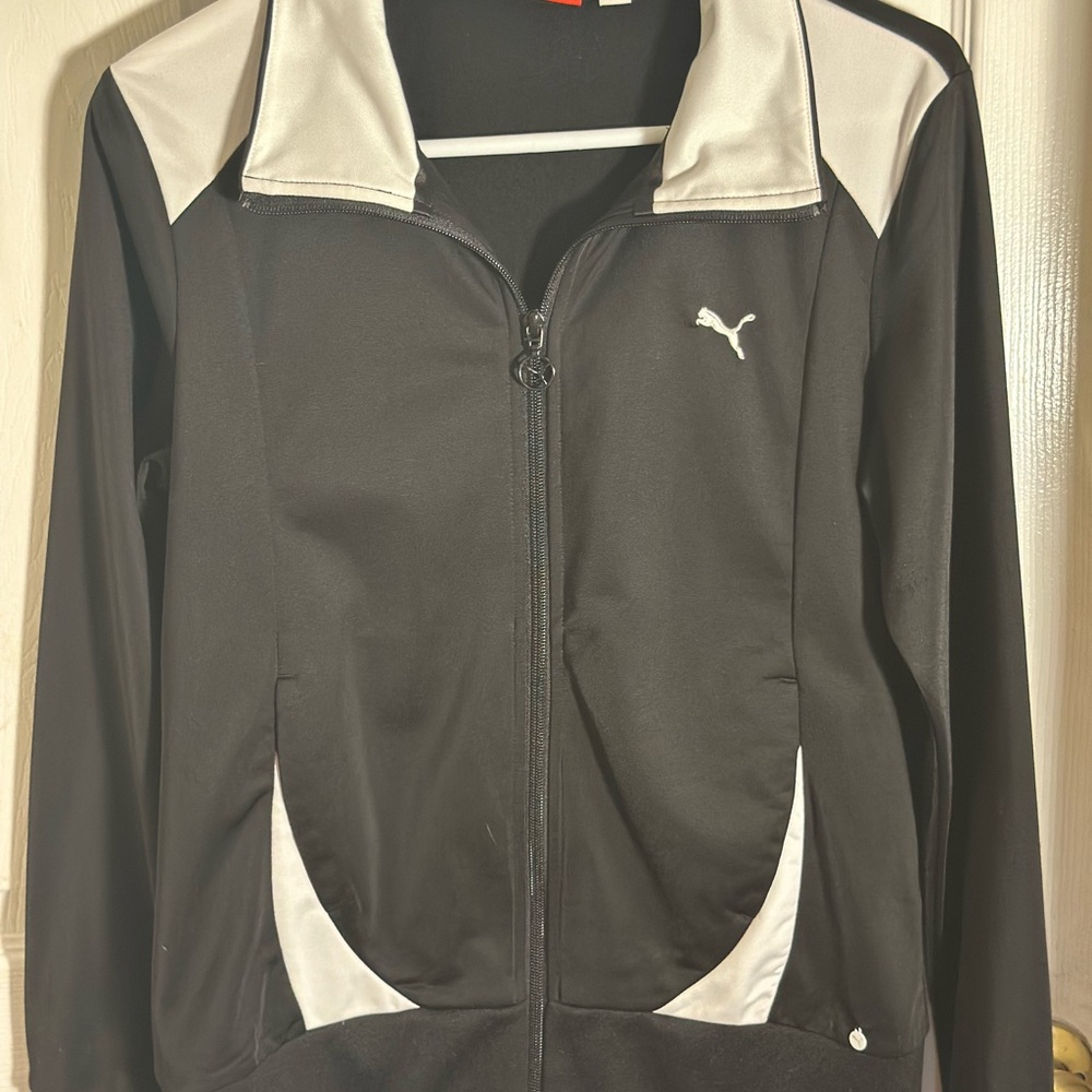 Puma Black and White Track Jacket